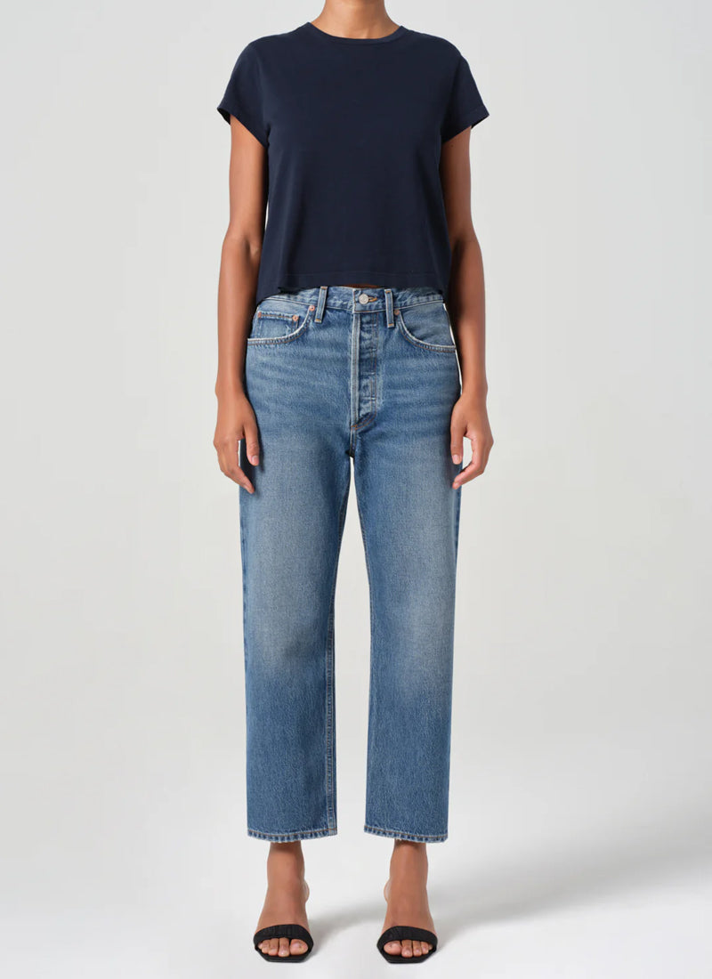 AGOLDE 90's Crop Mid Rise Straight Leg Jeans