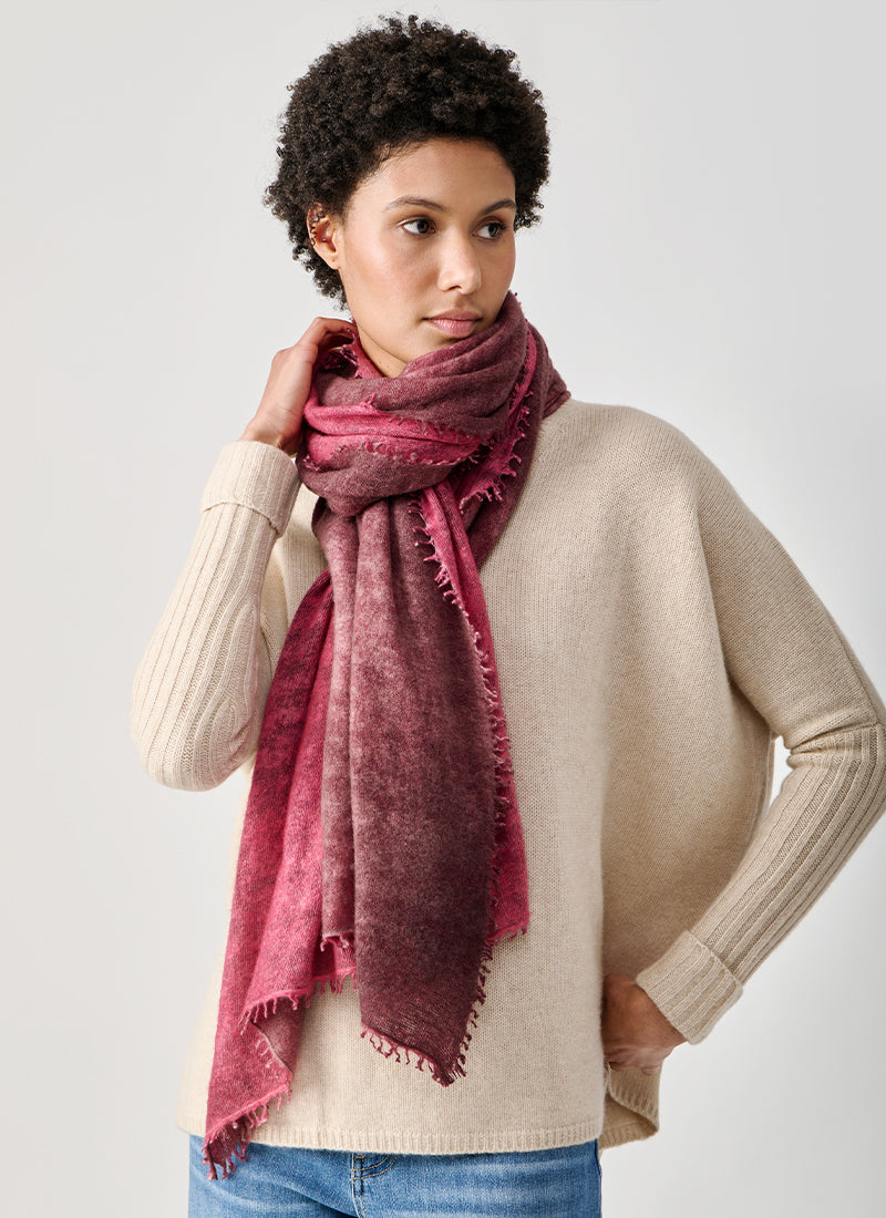 Alessandro Aste Felted Sprayed Scarf