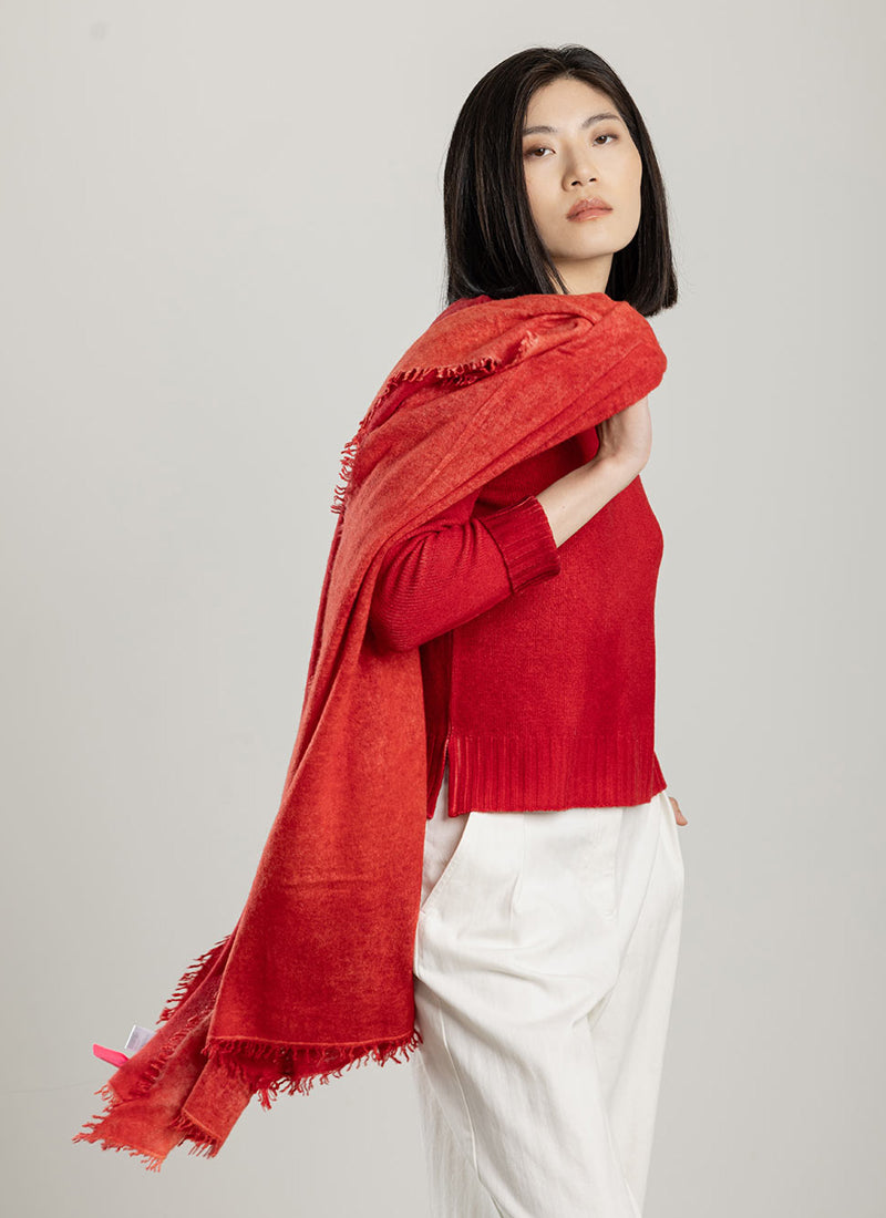 Alessandro Aste Felted Sprayed Scarf