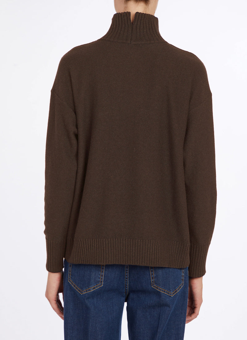 Marco Aurelio Split Neck Sweater by Antonelli at Andrews