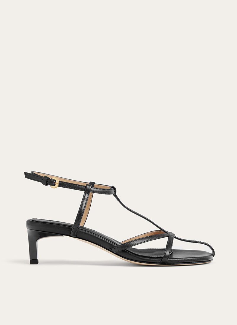 Dear Frances Tee Leather Heeled Sandal