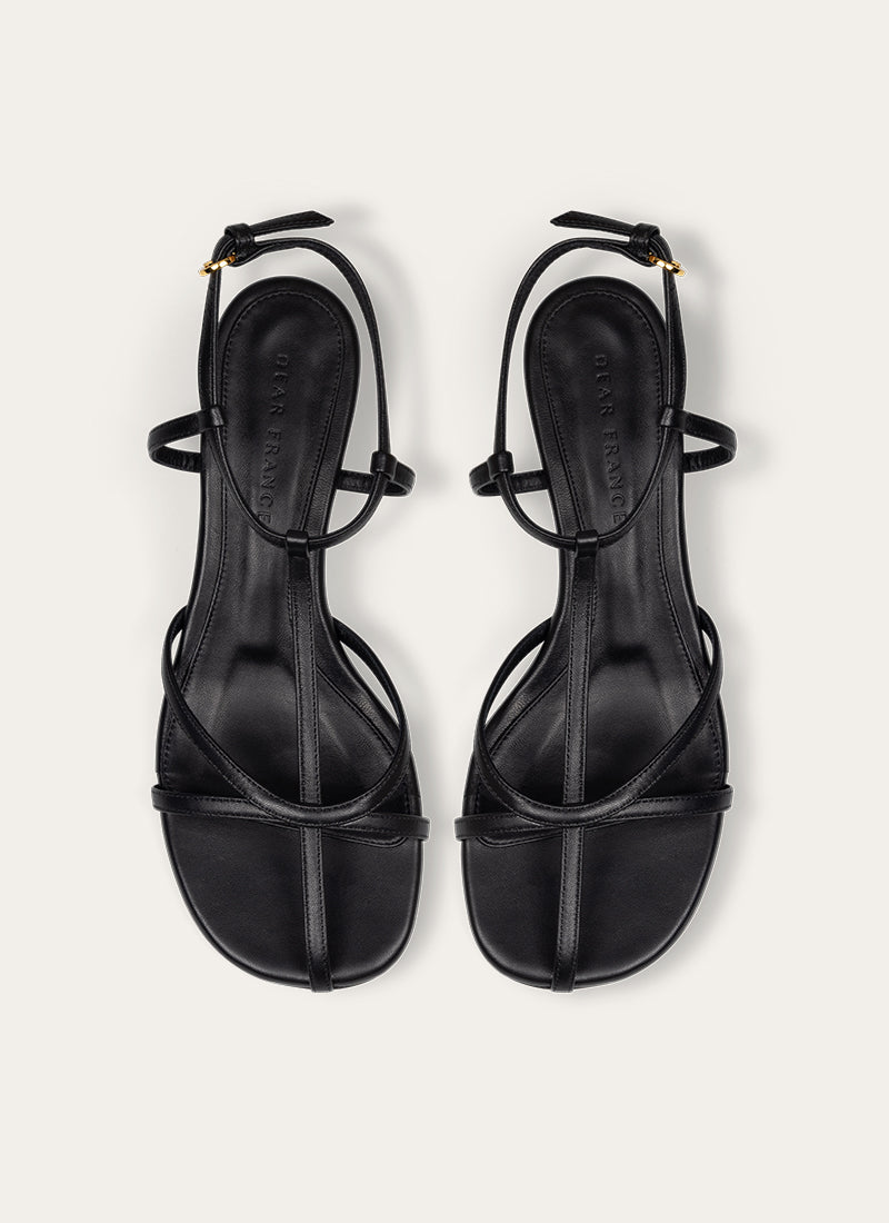Dear Frances Tee Leather Heeled Sandal