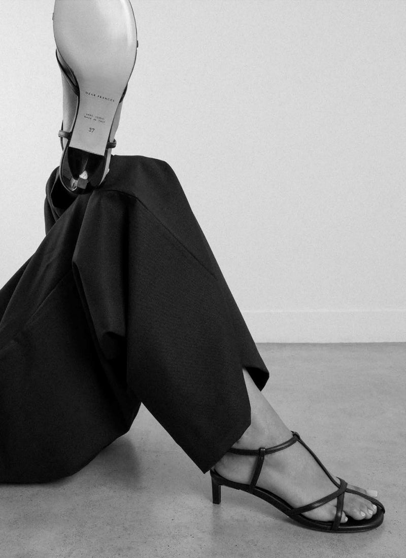 Dear Frances Tee Leather Heeled Sandal