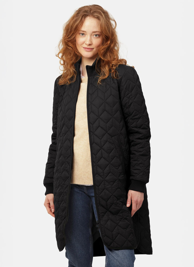 Ilse Jacobsen Long Diamond Quilt Coat