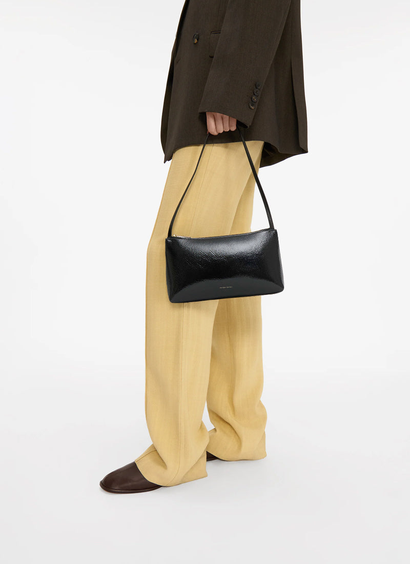 Mansur Gavriel Gaia Crinkle Leather Shoulder Bag