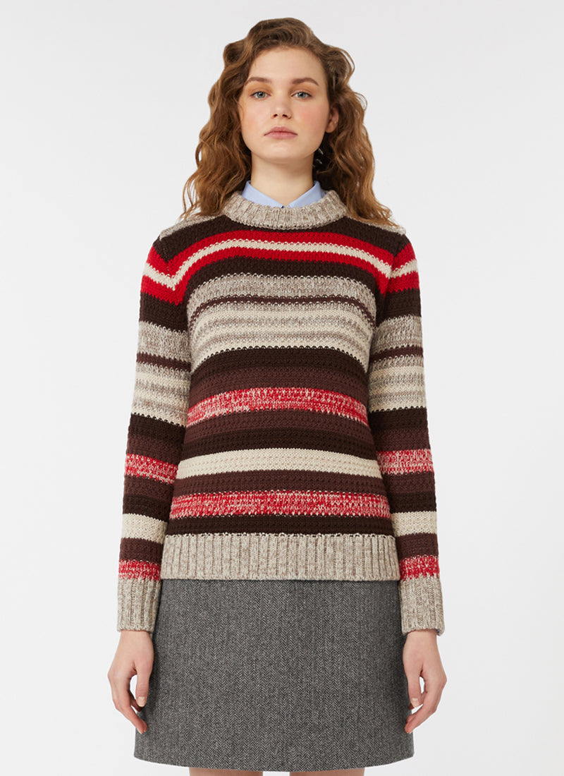 Max Mara Weekend Ilde Stripe Wool Sweater