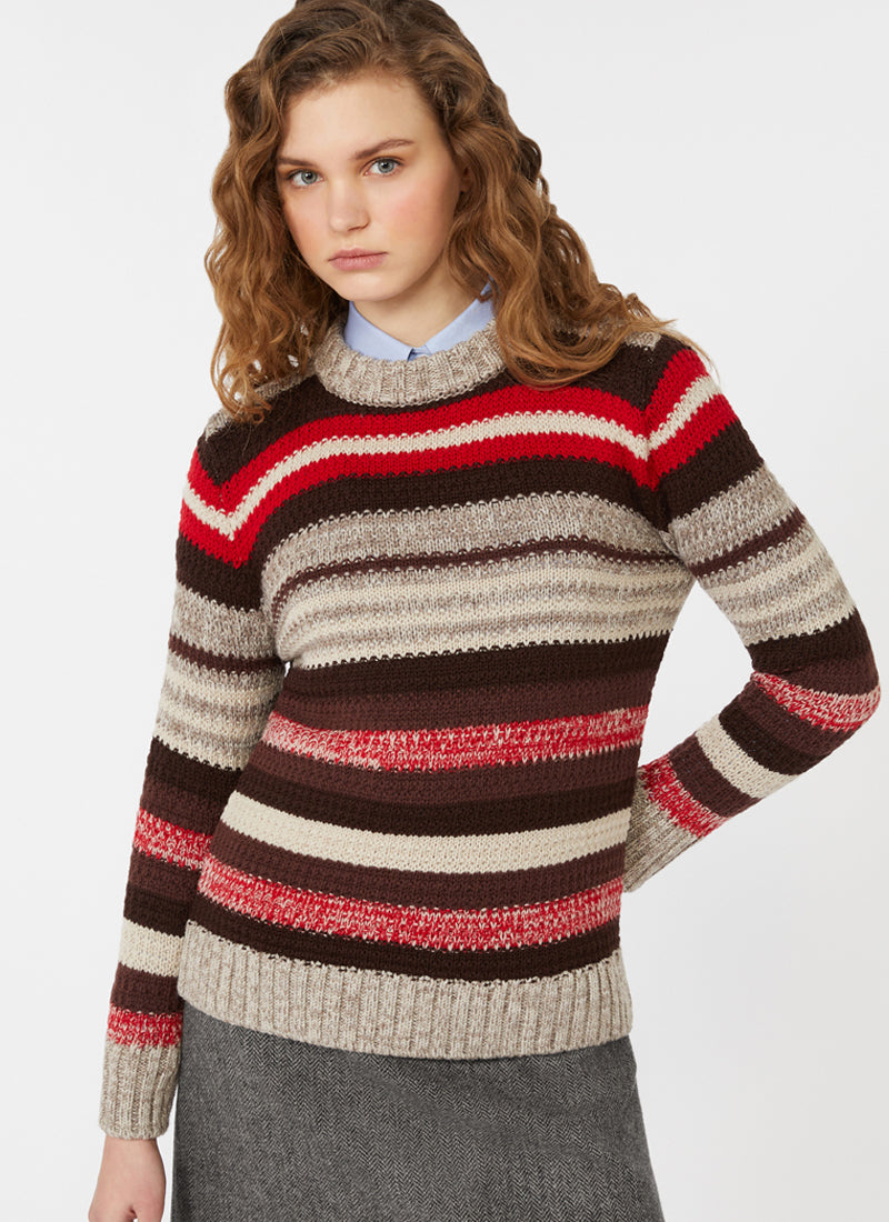Max Mara Weekend Ilde Stripe Wool Sweater
