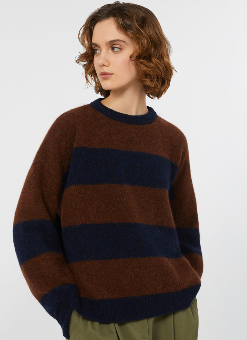 Tuono Wool Alpaca Stripe Sweater by Max Mara Weekend at Andrews