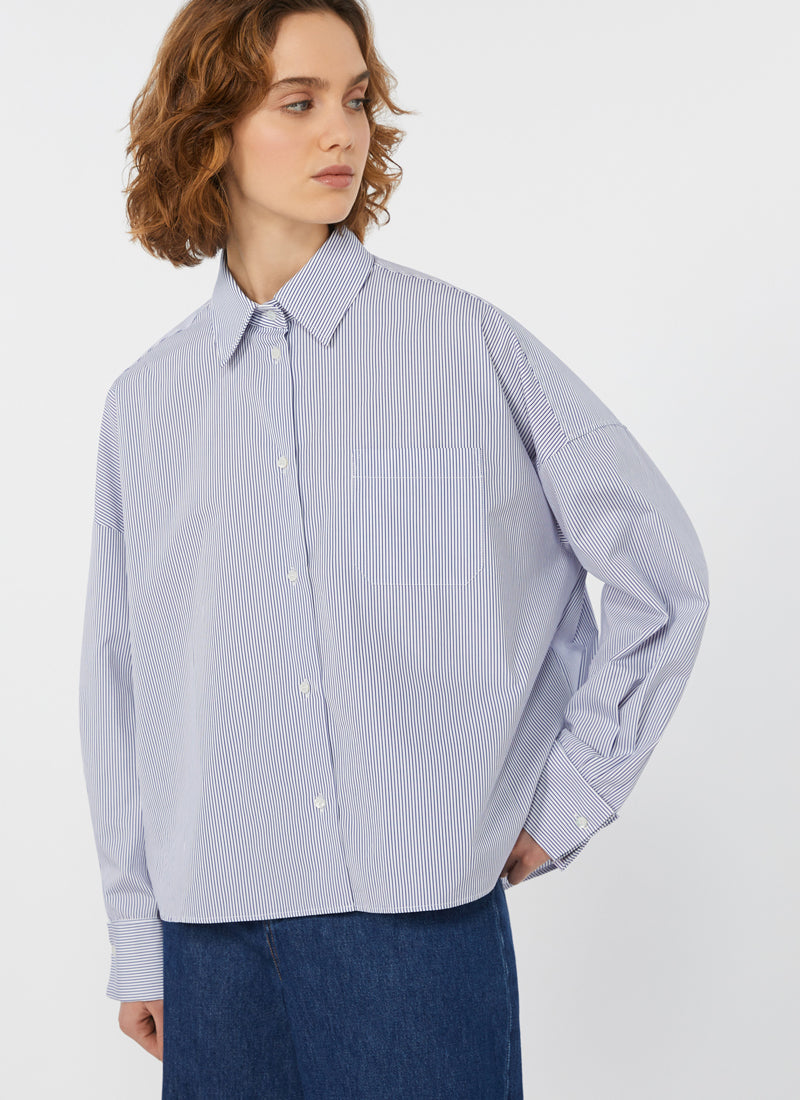 Max Mara Weekend Arturo Poplin Stripe Shirt