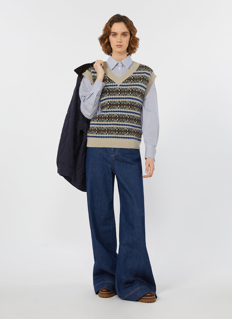 Max Mara Weekend Arturo Poplin Stripe Shirt