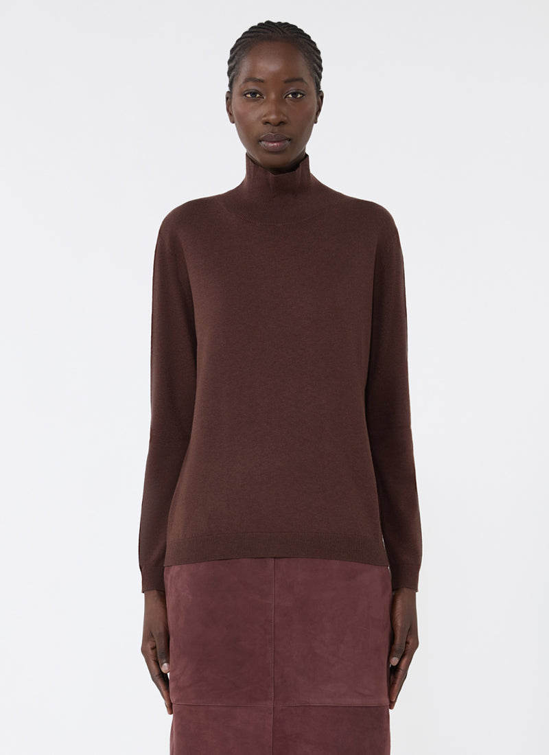 Kiku Wool Silk Turtleneck
