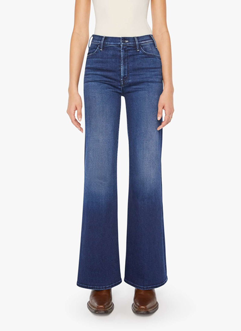 MOTHER The Hustler Roller Sneak Wide Leg Jeans