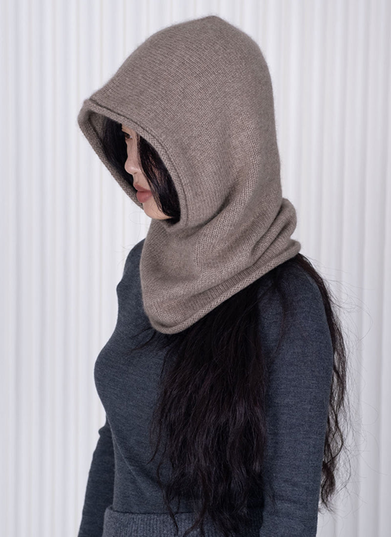 Oats & Rice Cashmere Rolled Edge Balaclava