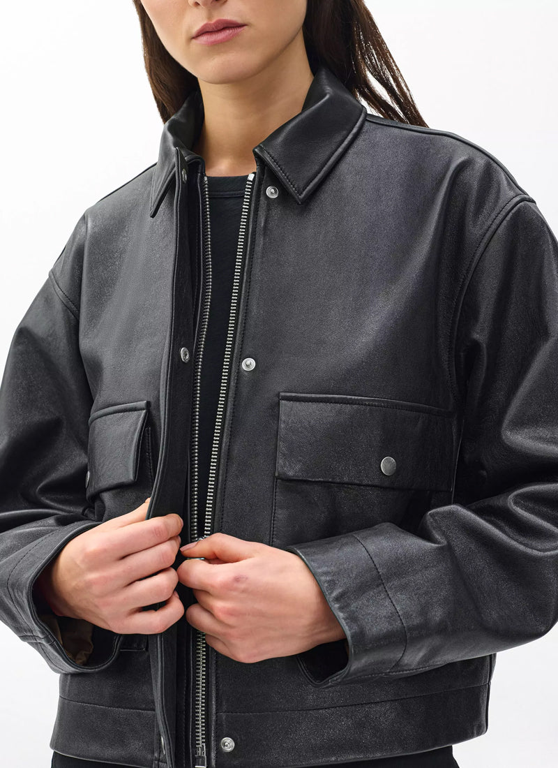 rag & bone Nonie Leather Jacket