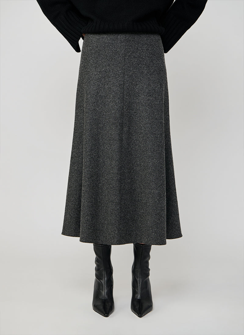 Bobby Flannel Wool Midi Skirt by Seductive at Andrews