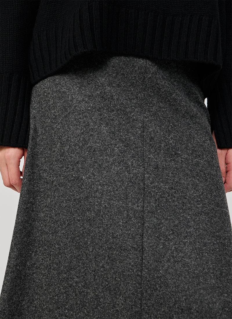 Bobby Flannel Wool Midi Skirt by Seductive at Andrews