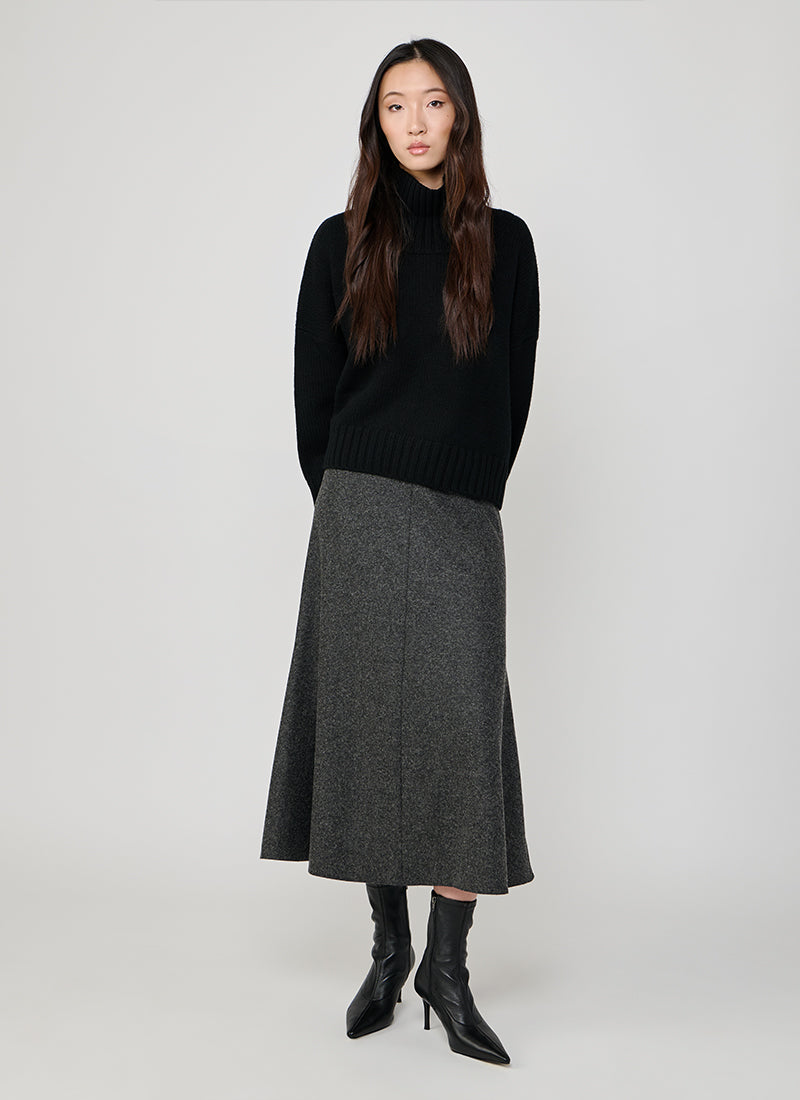 Bobby Flannel Wool Midi Skirt by Seductive at Andrews