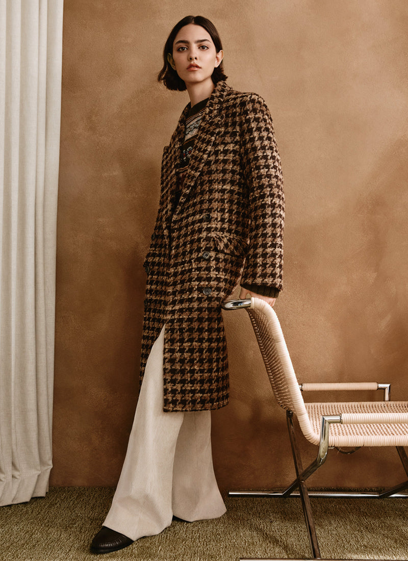 DB Houdstooth Topcoat by Smythe at Andrews