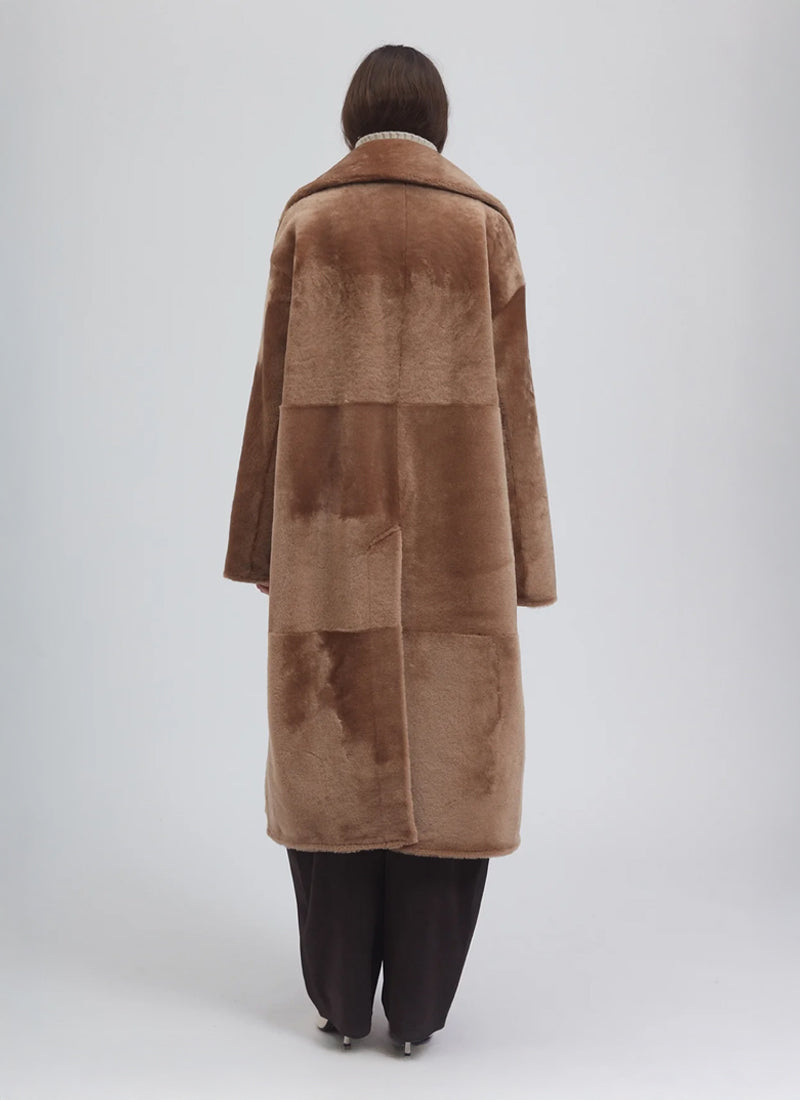 UTZON Merino Double Breasted Reversible Long Shearling