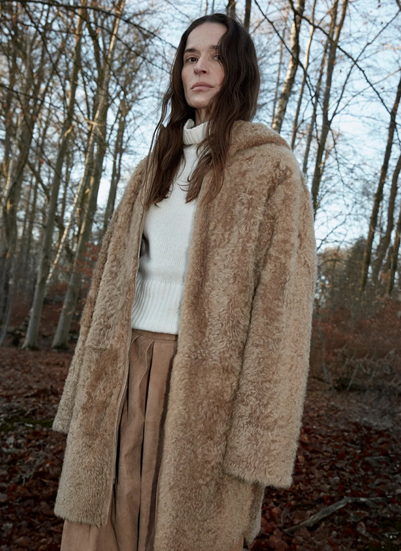 UTZON Lacon Teddy Reversible Hood Shearling