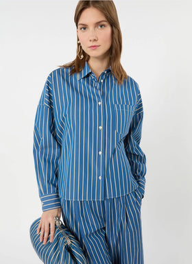  Onore Poplin Striped Shirt by Max Mara Weekend at Andrews 