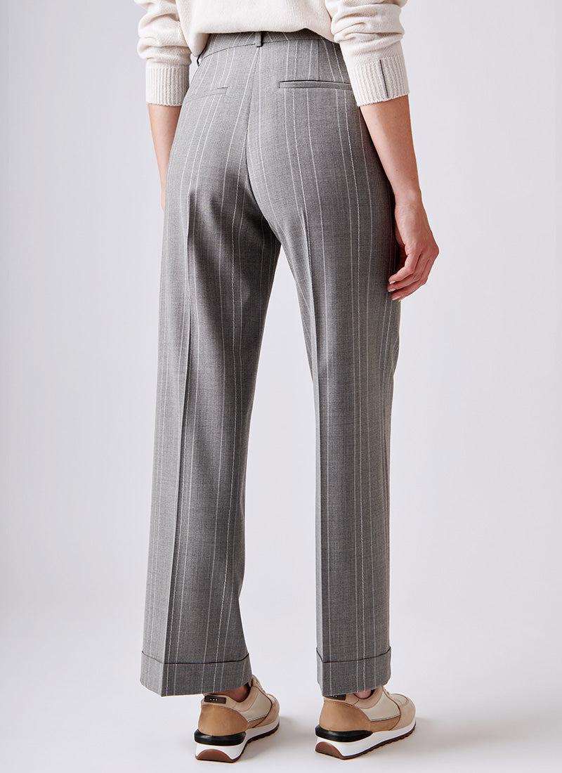 Peserico Maxi Pinstripe Trouser