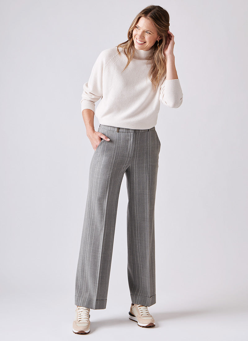 Peserico Maxi Pinstripe Trouser