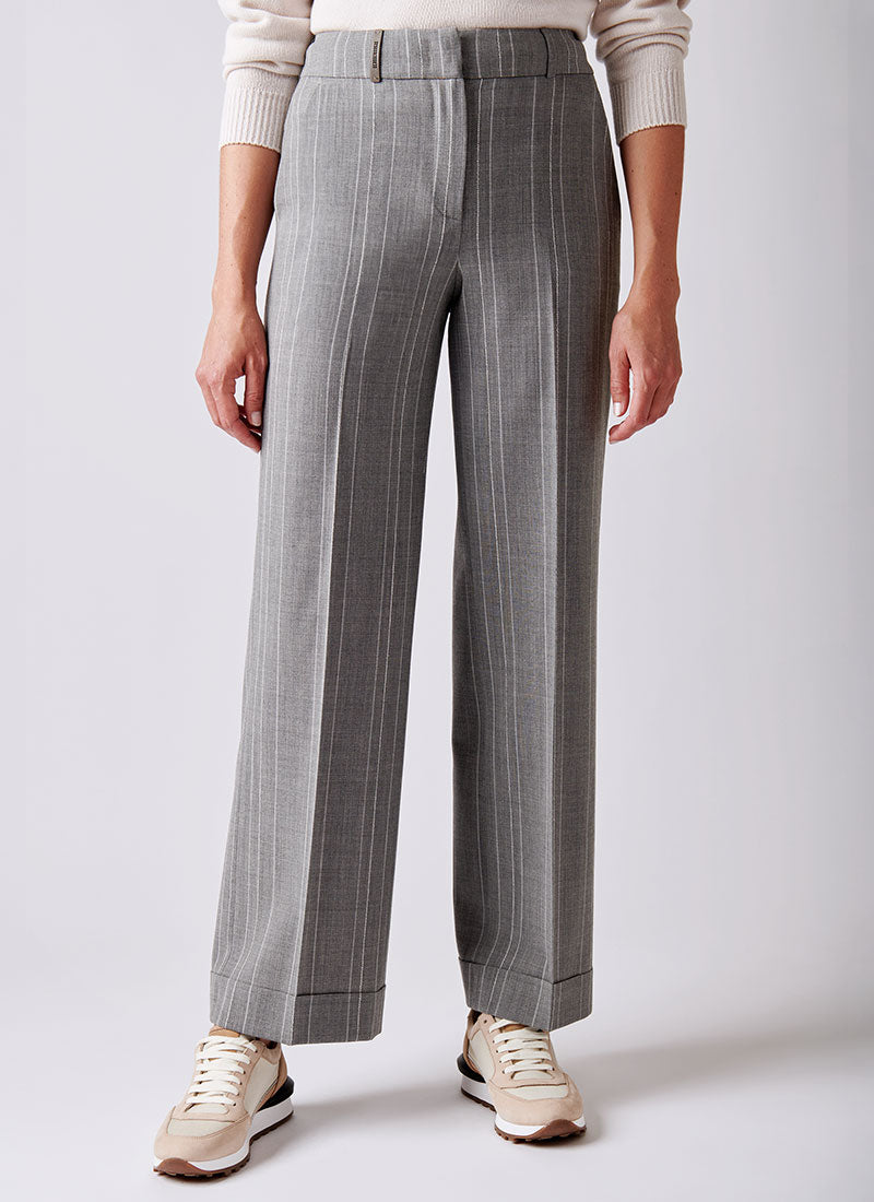 Peserico Maxi Pinstripe Trouser