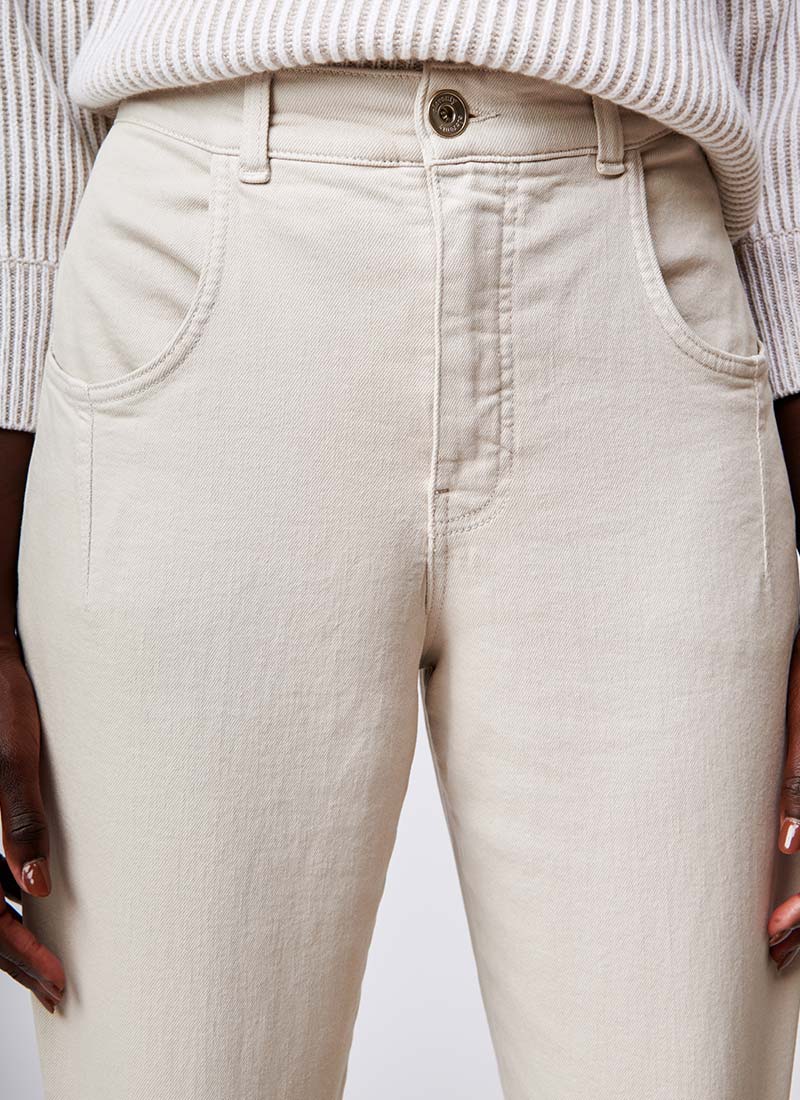 Eleventy Cropped Cotton Pant