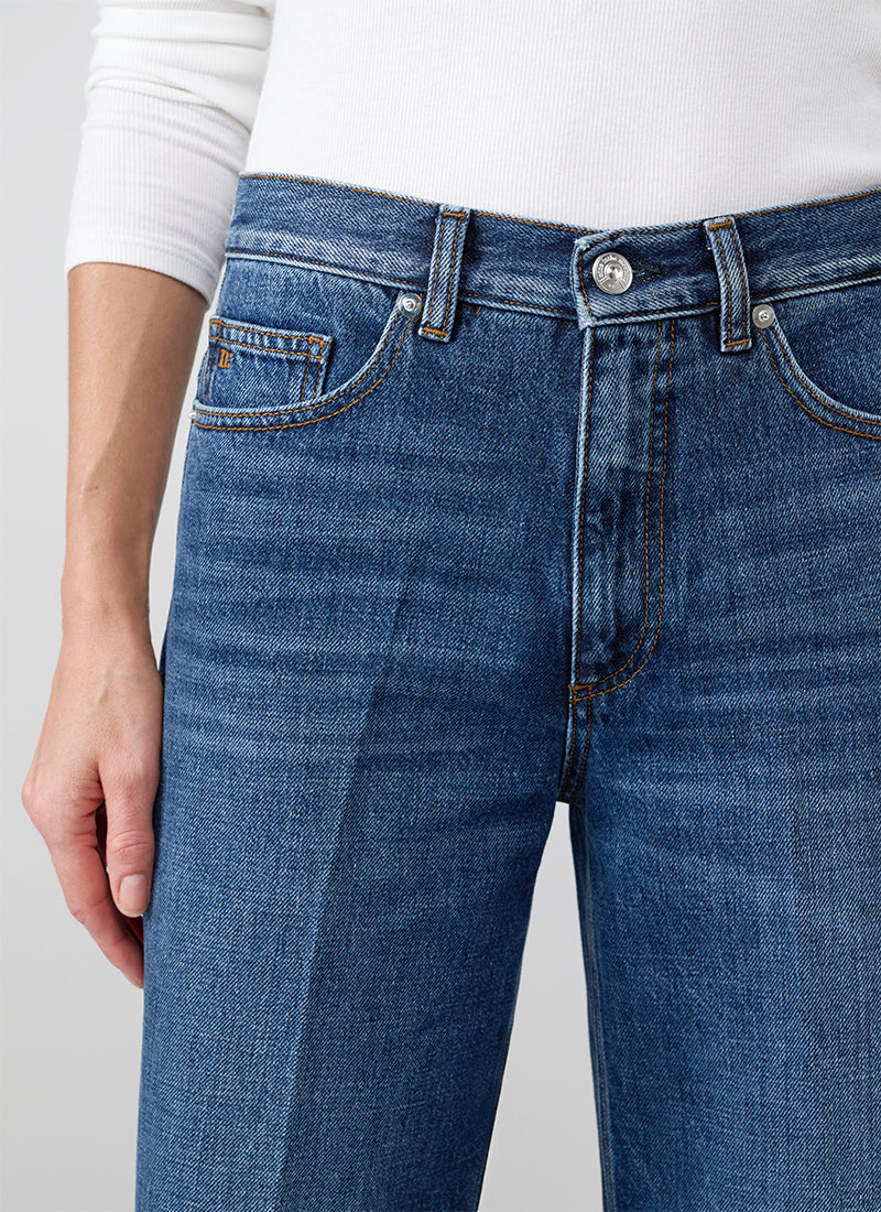 Elsa Relaxed Straight Denim Pant
