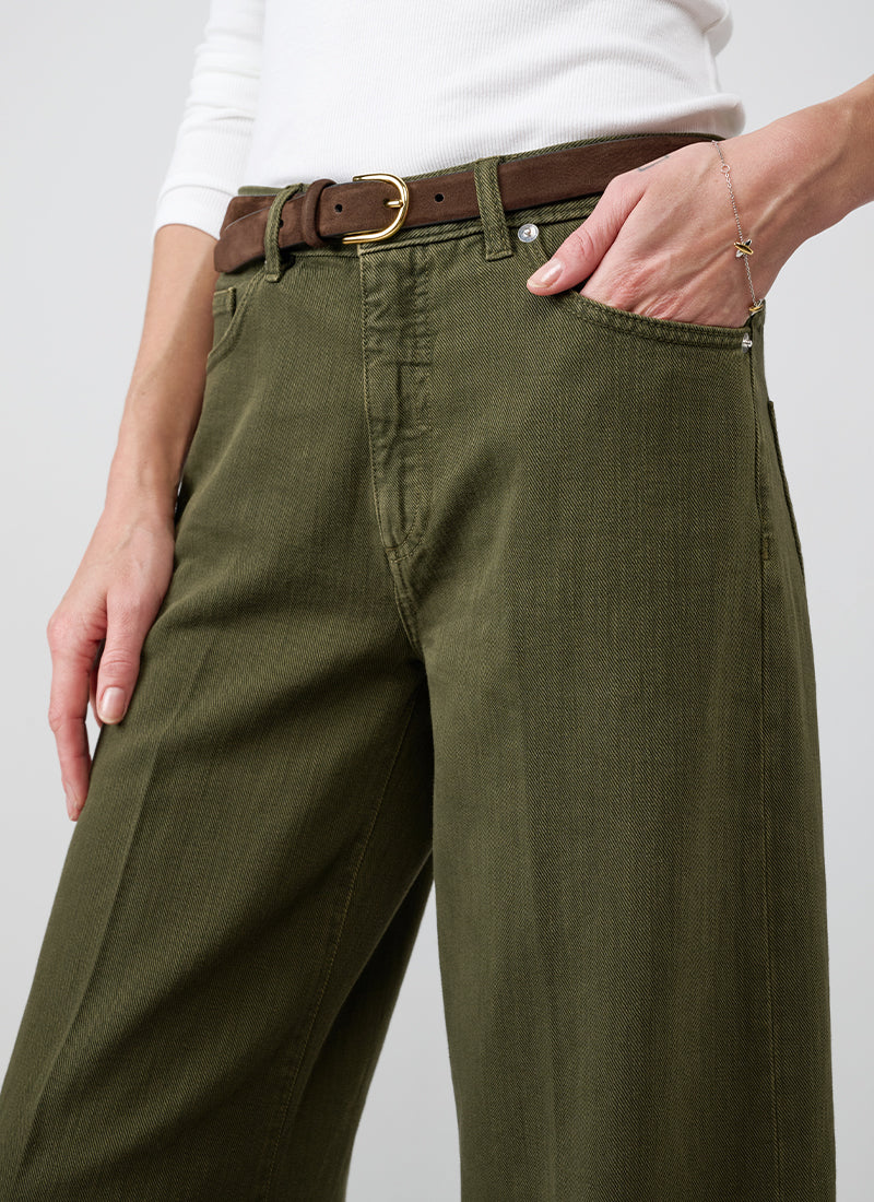 Nadia Palazzo Denim Pant