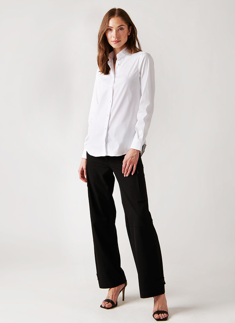 Xacus Pina Stretch Poplin Button-Down Shirt