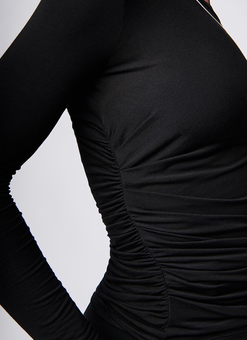 Max Mara Studio Manu Viscose Jersey Top