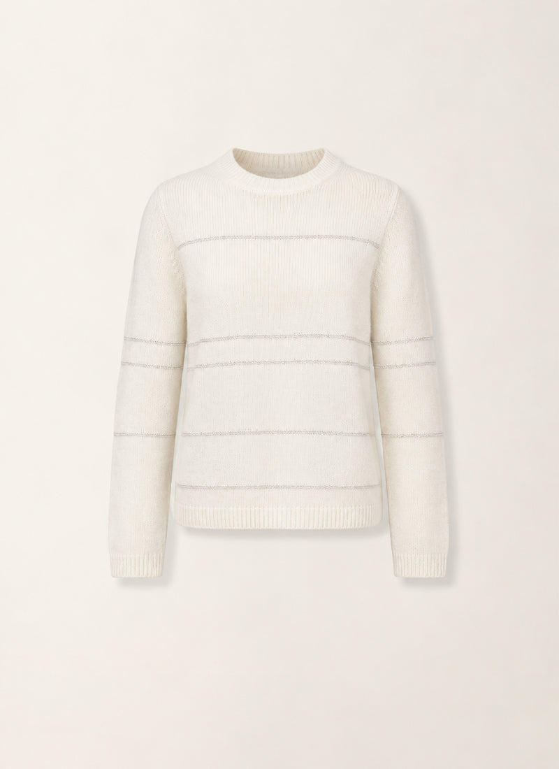 Stripe Knit Long Sleeve Knit Top