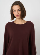 Cashmere Round Button Slit Knit Pullover