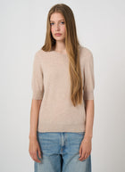 Short Sleeve Organic Cashmere Knit