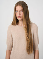 Short Sleeve Organic Cashmere Knit