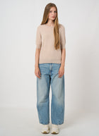 Short Sleeve Organic Cashmere Knit
