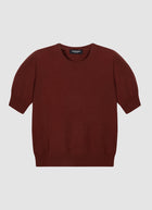 Short Sleeve Organic Cashmere Knit