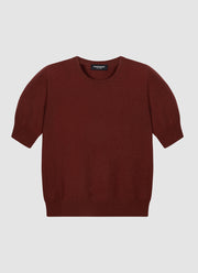 Short Sleeve Organic Cashmere Knit