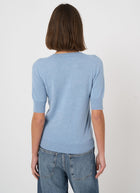 Short Sleeve Organic Cashmere Knit