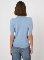 Short Sleeve Organic Cashmere Knit