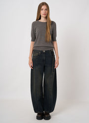 Short Sleeve Organic Cashmere Knit