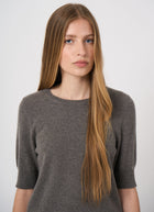 Short Sleeve Organic Cashmere Knit
