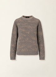 Crew Neck Distressed Sweater