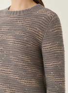 Crew Neck Distressed Sweater