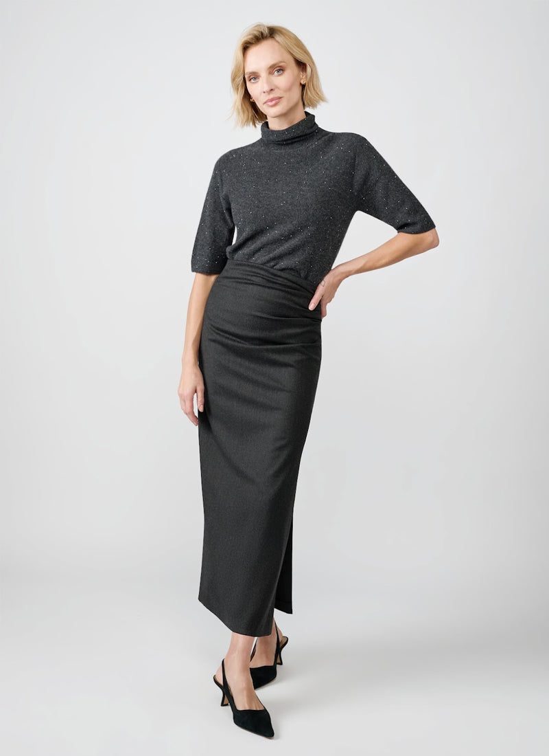 Antonelli Dakota Knit Short Sleeve Turtleneck Sweater