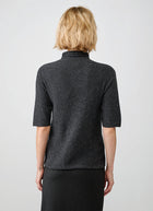 Antonelli Dakota Knit Short Sleeve Turtleneck Sweater