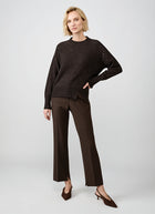 Antonelli Sila Speckle Long Sleeve Crew Sweater