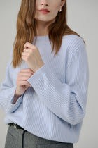  Cashmere Ribbed Crew Neck Pullover by FTC Cashmere at Andrews 